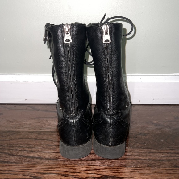 Black Combat Boots - Picture 3 of 8